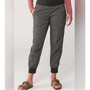 prAna Summit Jogger Pants Size Small Gray Pull On Athleisure Activewear